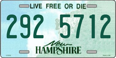 NH license plate 2925712