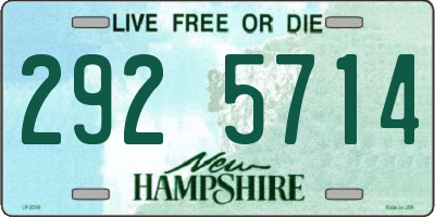 NH license plate 2925714