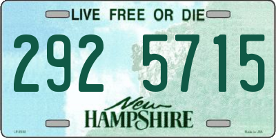 NH license plate 2925715