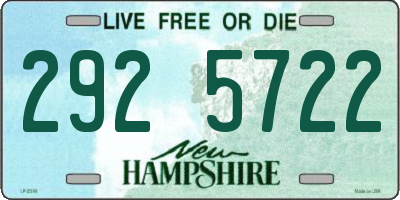 NH license plate 2925722