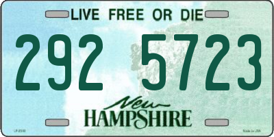 NH license plate 2925723