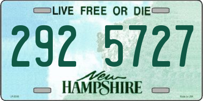 NH license plate 2925727