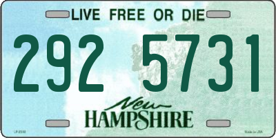 NH license plate 2925731