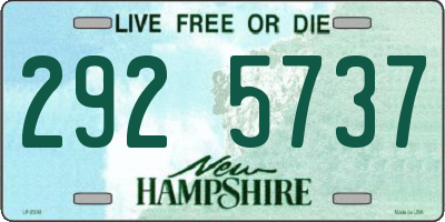 NH license plate 2925737
