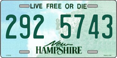 NH license plate 2925743