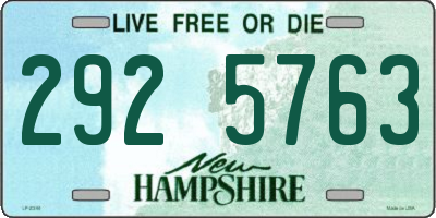 NH license plate 2925763