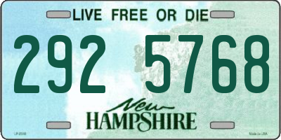 NH license plate 2925768
