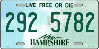 NH license plate 2925782