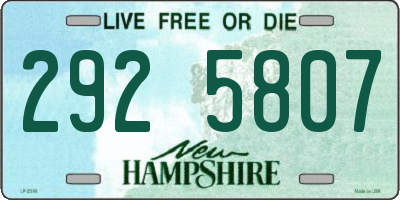 NH license plate 2925807