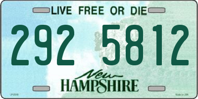 NH license plate 2925812