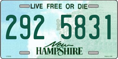 NH license plate 2925831