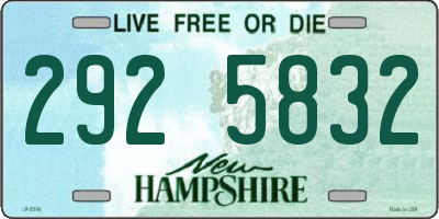 NH license plate 2925832