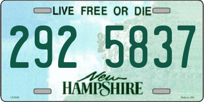 NH license plate 2925837