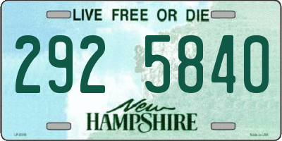 NH license plate 2925840