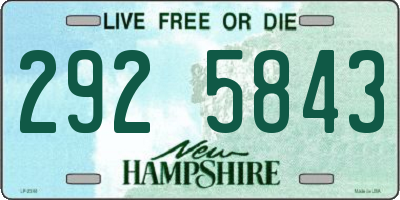 NH license plate 2925843