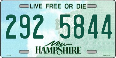 NH license plate 2925844