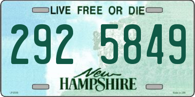 NH license plate 2925849