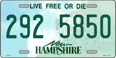 NH license plate 2925850