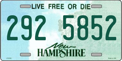 NH license plate 2925852