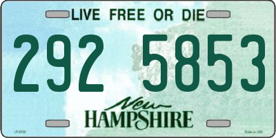 NH license plate 2925853