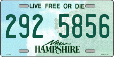NH license plate 2925856