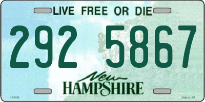 NH license plate 2925867