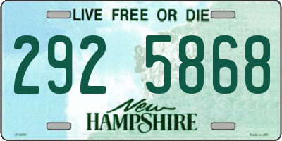 NH license plate 2925868