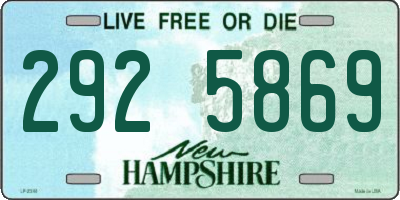 NH license plate 2925869