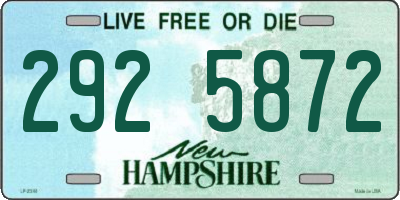 NH license plate 2925872