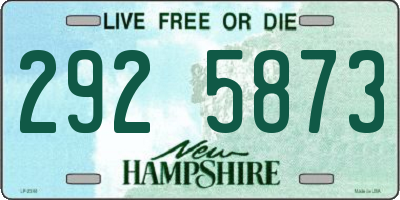 NH license plate 2925873