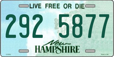 NH license plate 2925877
