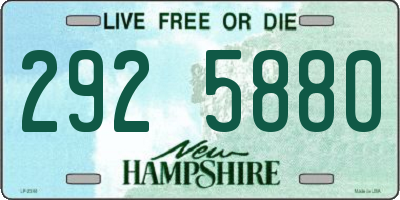 NH license plate 2925880