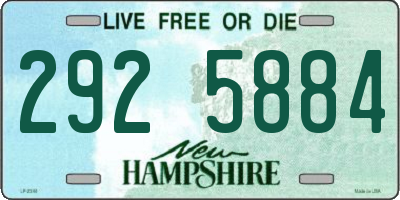 NH license plate 2925884