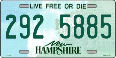 NH license plate 2925885