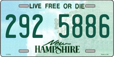 NH license plate 2925886