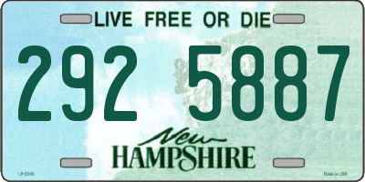 NH license plate 2925887