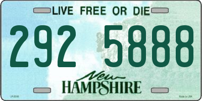 NH license plate 2925888