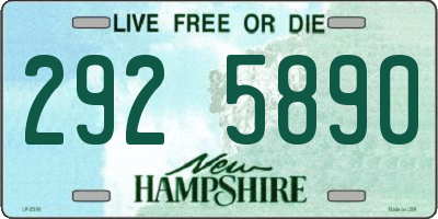 NH license plate 2925890