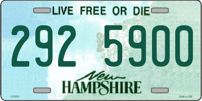 NH license plate 2925900