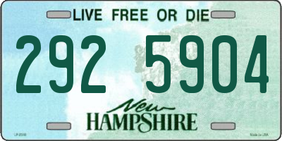 NH license plate 2925904