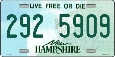 NH license plate 2925909