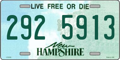 NH license plate 2925913