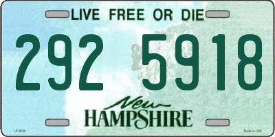 NH license plate 2925918