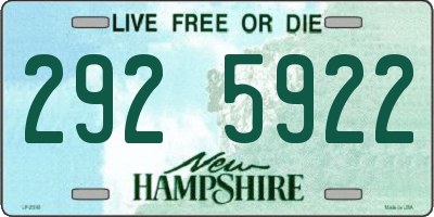 NH license plate 2925922