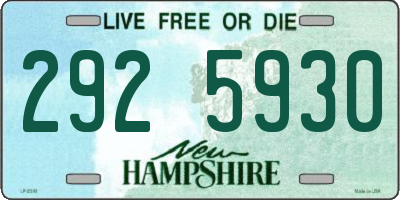 NH license plate 2925930