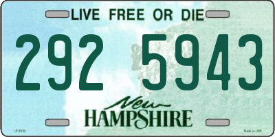 NH license plate 2925943