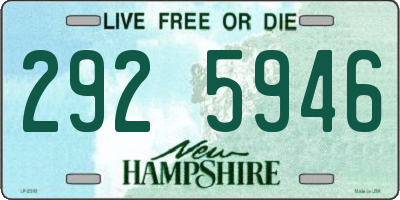 NH license plate 2925946
