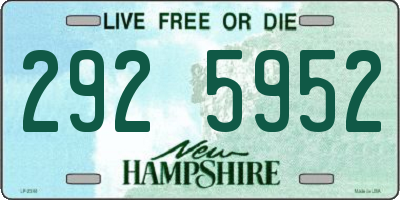NH license plate 2925952