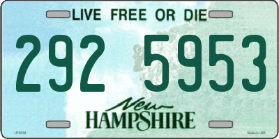 NH license plate 2925953
