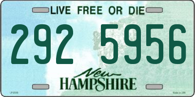 NH license plate 2925956